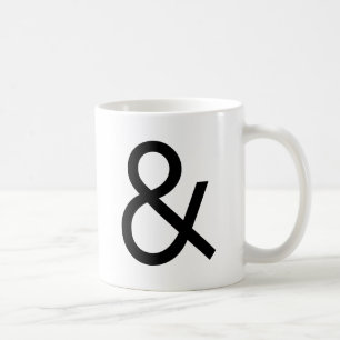 Ampersand - Black Coffee Mug