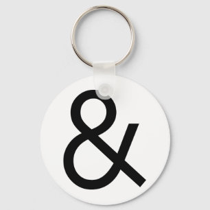 Ampersand - Black Key Ring