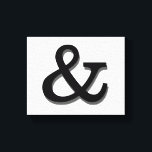 ampersand canvas wall art black and white<br><div class="desc">ampersand canvas wall art bold modern black and white design for contemporary decor in home or office</div>