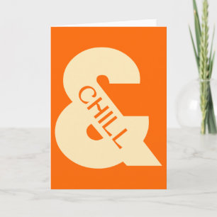 Ampersand Chill Minimalist Card
