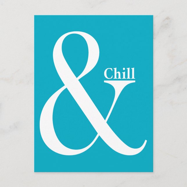 Ampersand Chill Postcard (Front)