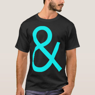 Ampersand - Cyan on Dark T-Shirt