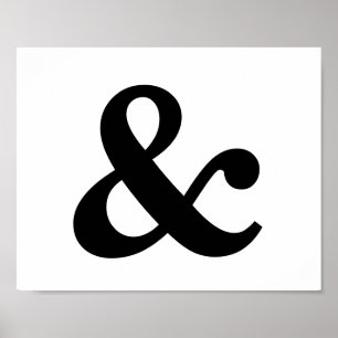 Ampersand Frameable 8" x 10" Poster