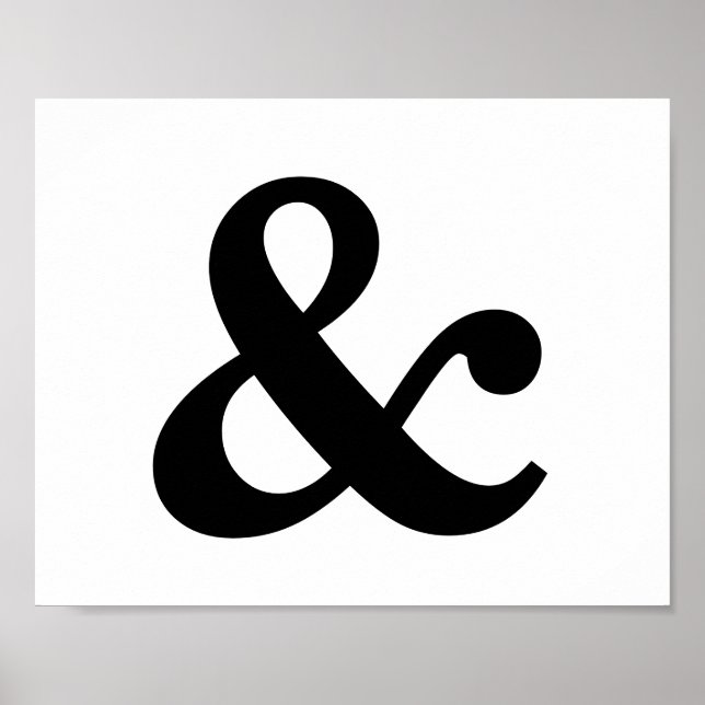 Ampersand Frameable 8" x 10" Poster (Front)