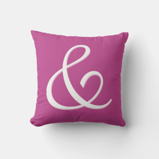 Ampersand Initial letter Monogram - cushion