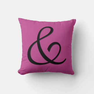 Ampersand Initial letter Monogram - cushion