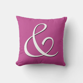 Ampersand Initial letter Monogram - cushion