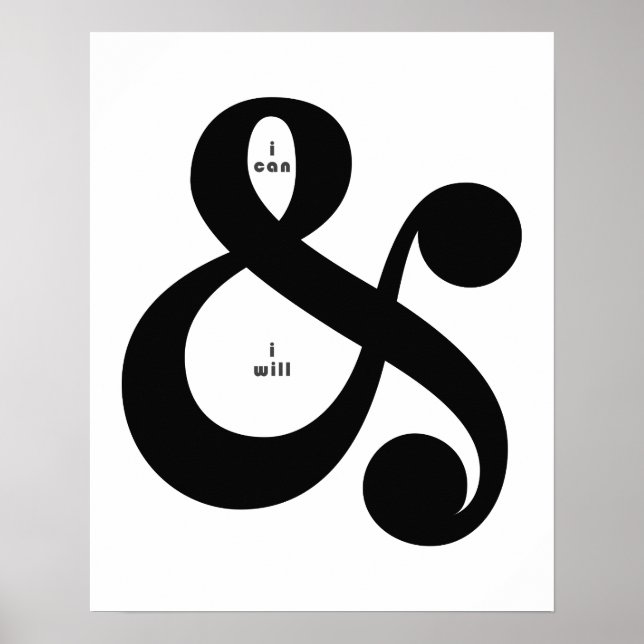 AMPERSAND Inspirational Quote Poster (Front)