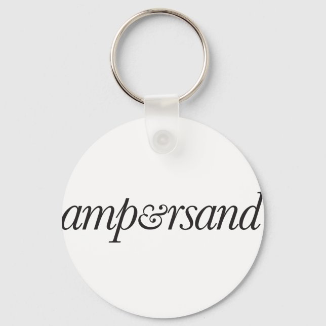 ampersand key ring (Front)