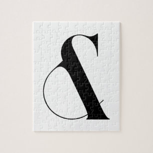 Ampersand Minimalist Modern Art Jigsaw Puzzle