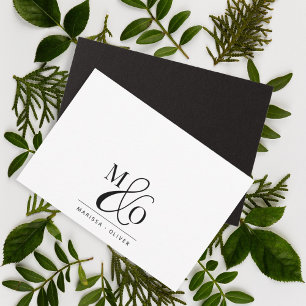 Ampersand Monogram Couple Card