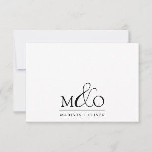 Ampersand Monogram Couple Note Card