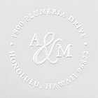 Ampersand Monogram Return Address