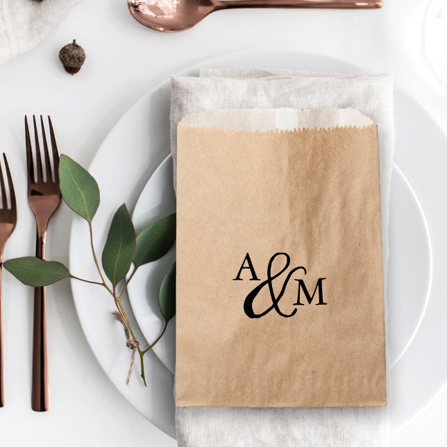Ampersand Monogram Wedding Favour Bags (Creator Uploaded)