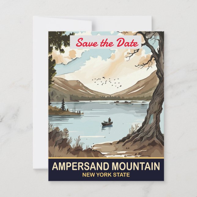 Ampersand Mountain, New York State,  Save The Date (Front)