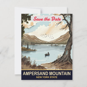 Ampersand Mountain New York Wedding Invitation