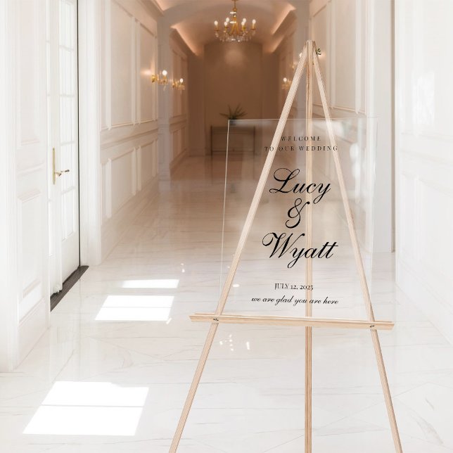 Ampersand Scripty Black & White Wedding Sign (Creator Uploaded)