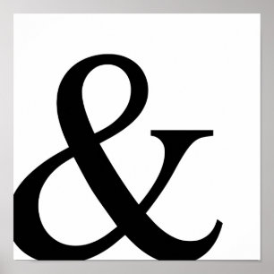 Ampersand sign, and sign