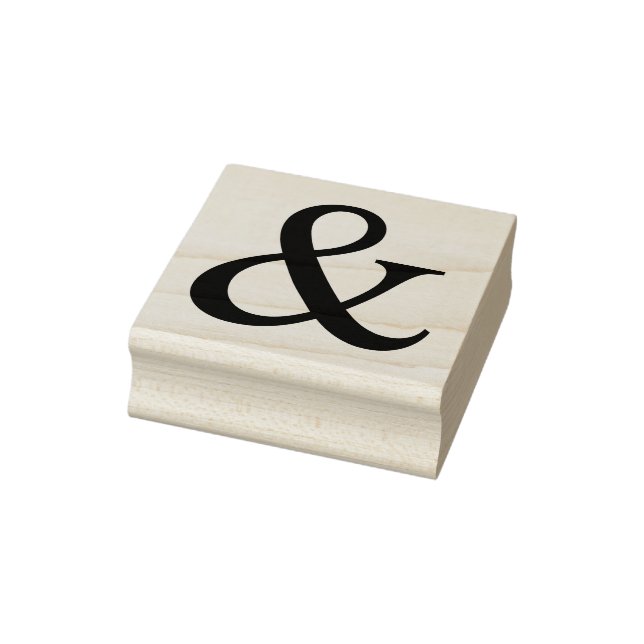 Ampersand sign rubber stamp (Stamp)