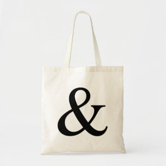 Ampersand sign tote bag