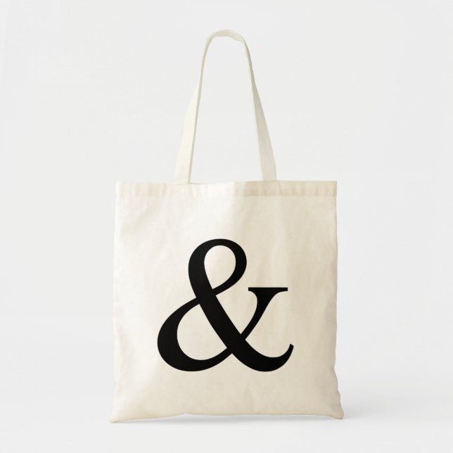 Ampersand sign tote bag (Front)