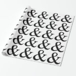 Ampersand sign wrapping paper<br><div class="desc">Ampersand typographic sign,  and sign,  togetherness symbol,  art print for couples,  wall art for bedroom,  living room,  poster,  pillow,  wedding gift,  couple t-shirt,  gift for couples, </div>