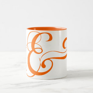 Ampersand Symbol Two-Tone Coffee Mug