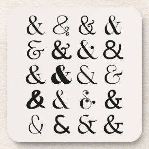 Ampersand Symbols Coaster
