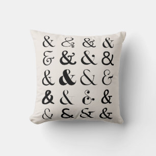 Ampersand Symbols Cushion