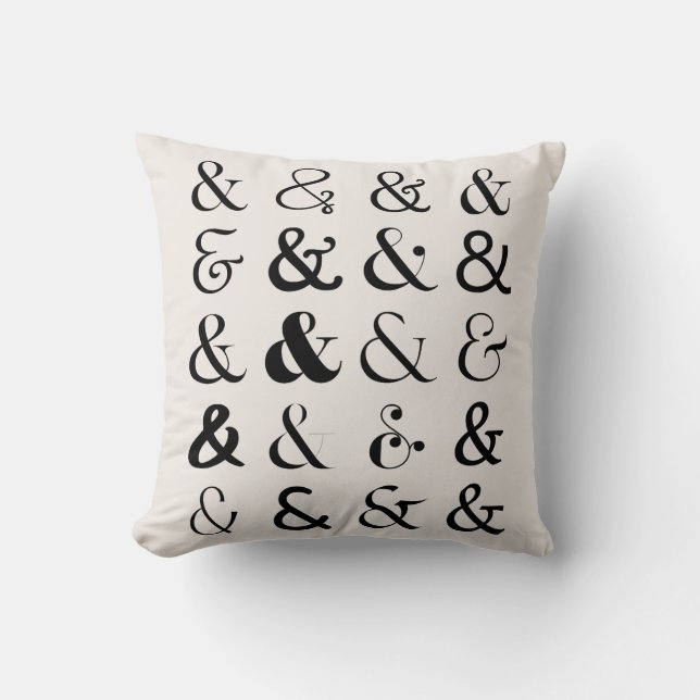 Ampersand Symbols Cushion (Front)