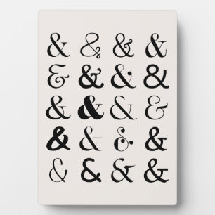Ampersand Symbols Plaque