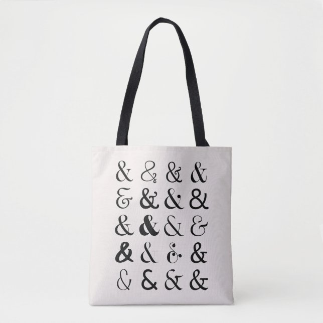 Ampersand Symbols Tote Bag (Front)