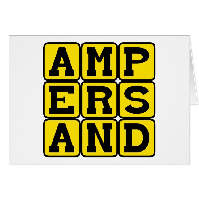 Ampersand, Type of Punctuation (Front Horizontal)