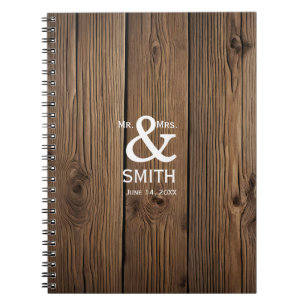 ampersand wedding guest book planner notebook