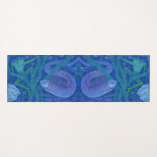 Amphibian and Fish King, fantasy art, Underwater Yoga Mat
