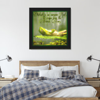 Amphibian Models: Frog Laze 01-02 Canvas Print