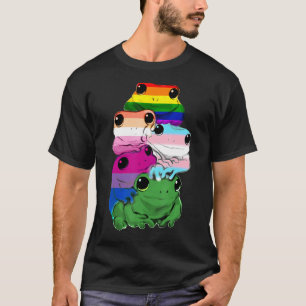 Amphibians Frogs Lgbt Rainbow Gay Pride T-Shirt