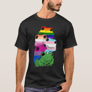 Amphibians Frogs Lgbt Rainbow Gay Pride T-Shirt