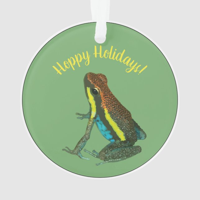 AmphibiaWeb - Hoppy Holidays Ornament (Back)