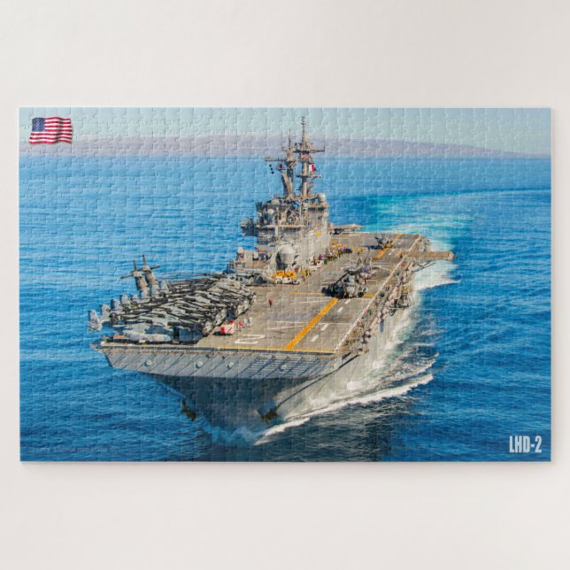 AMPHIBIOUS ASSAULT SHIP – LHD 2 (20x30 INCH) Jigsaw Puzzle (Horizontal)
