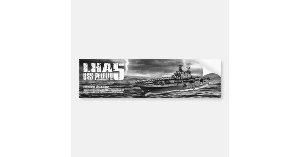 Amphibious assault ship Peleliu Bumpersticker Bumper Sticker | Zazzle