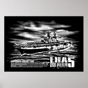Amphibious assault ship Peleliu Print