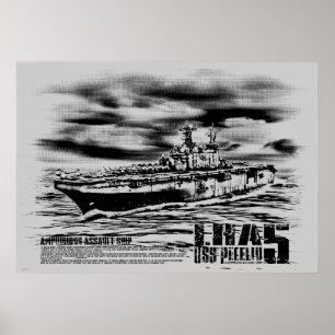 Amphibious assault ship Peleliu Print