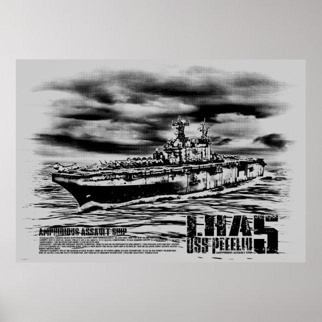 Amphibious assault ship Peleliu Print (Front)