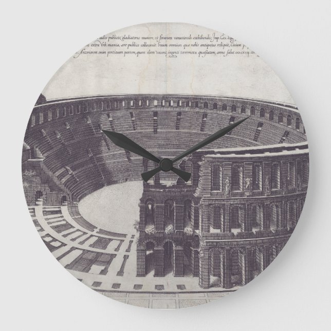 Amphitheater at Verona at Piazza Bra Large Clock (Front)