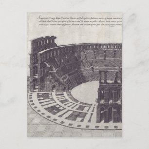 Amphitheater at Verona at Piazza Bra Postcard