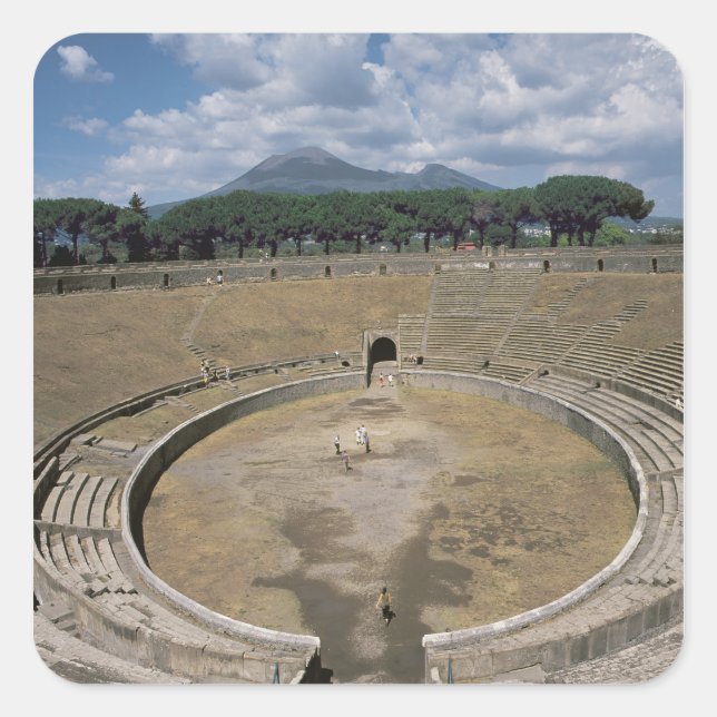 Amphitheatre, begun c.80 BC Square Sticker (Front)