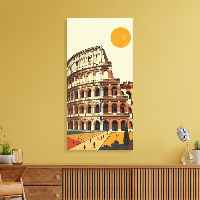 Amphitheatre Colosseum Canvas Print (Insitu(LivingRoom))