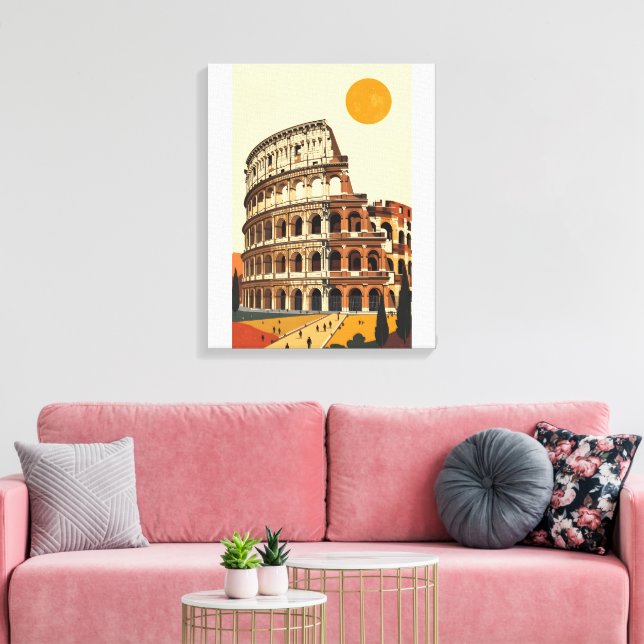 Amphitheatre Colosseum Canvas Print (Insitu(LivingRoom))