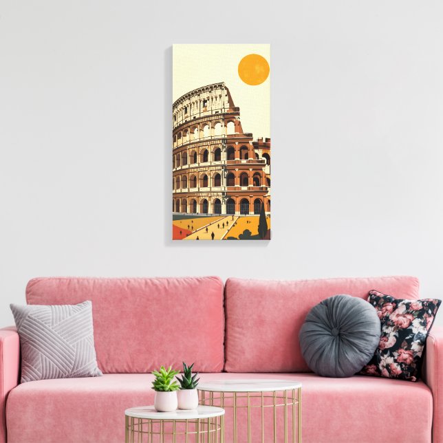 Amphitheatre Colosseum Canvas Print (Insitu(LivingRoom))